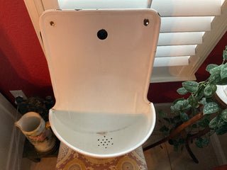 Vintage French Enamel Wall Fountain MTS