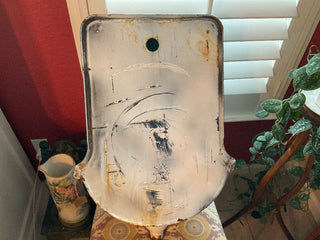Vintage French Enamel Wall Fountain MTS