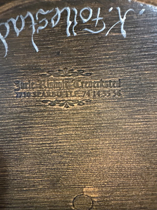 AJ - Norwegian Hand Painted Wood Plate MTS|64894