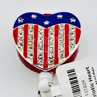 Patriotic Heart Badge Holder Belt Clip|76192