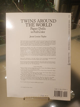 Vtg Paper Dolls Twins Around the World RSV