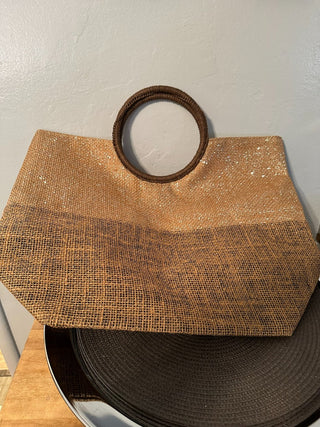Handbag Tote Gold Shimmer MTS