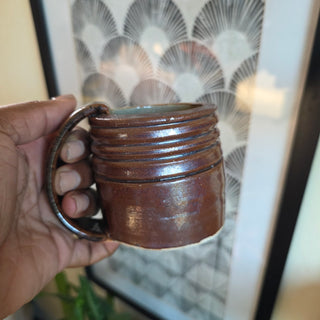 Studio Pottery - Tan/Brown Mug