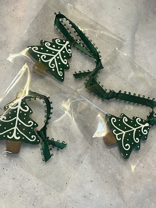 Handcrafted Clay wht Christmas Tree Ornament | Gift Tag RSV|129696