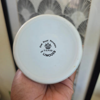 Vtg Egyptian Revival Porcelain Sheeni Vase