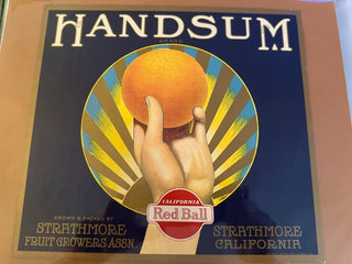 Handsum Authentic Citrus Farm Crate Label EC037  MTS