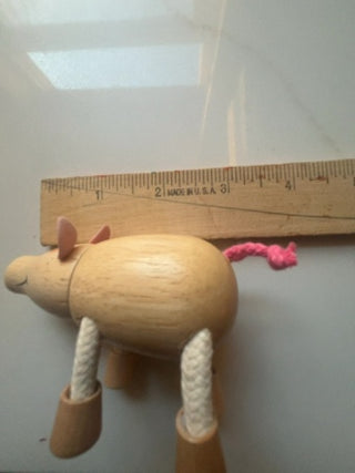 Little wooden pig