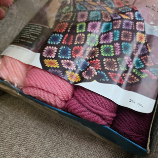 Vtg Granny Afghan Kit