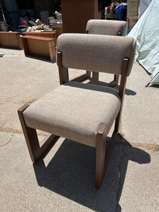 One MCM Tweed and Wood Chair|81056