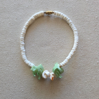 bri.craftique - White Pucca Shell Anklet/Bracelet