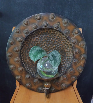 MW Large Tin Sconce with Plant MTS|87842