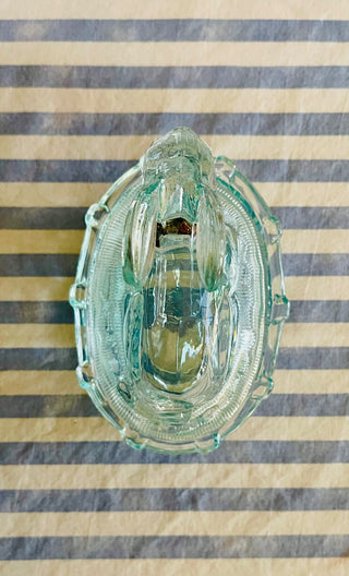 BP Glass Bunny Rabbit On Basket RCD|85629