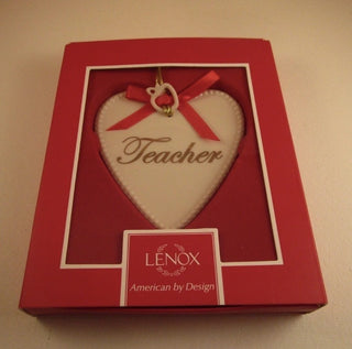Lenox Expression from the heart Teacher Apple dangle christmas ornament #62 VV MTS|125564