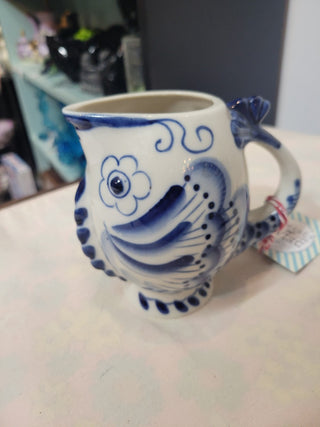 Russian Gzhel Fish Creamer|53963