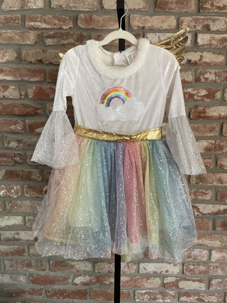 Rainbow Unicorn Dress W/Wings Sz 4/5T 03000725 RCD|98538