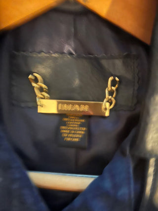 MJ94-VTG 90;s IMAN Suede/Leather Jacket MTS