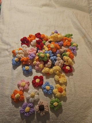 Crochet Daisies set of 4