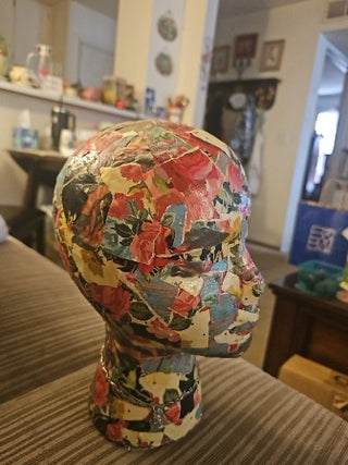 AD.  Paper Mosaic Mannequin Head