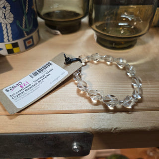SALE - bri.craftique - Vintage Glass Crystal Beaded Bracelet