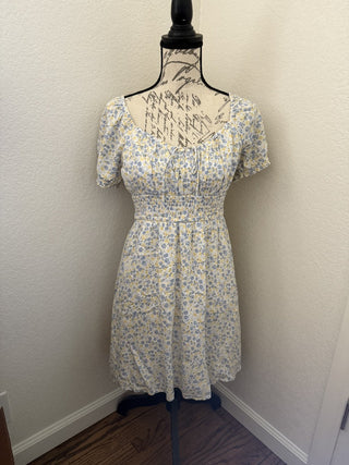 Hollister Floral Babydoll Dress Size Large RSV