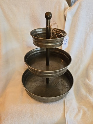 3 tier metal serving piece, RSV