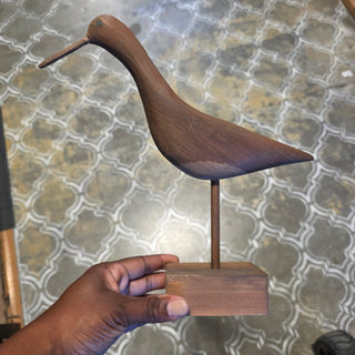 90's Wooden Standing Shorebird Decoy