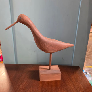 90's Wooden Standing Shorebird Decoy