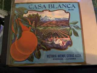 Casa Blanca Authentic Citrus Farm Crate Label EC011-15 MTS|100240