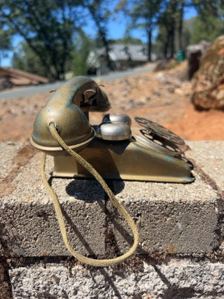Vintage Tin Toy Speedphone Telephone