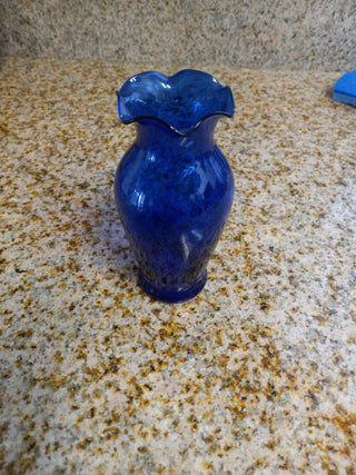 SZ 5" Vtg Cobalt Blue Bud Vase RCD|59576