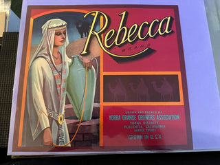 Rebecca Authentic Citrus Farm Crate Label EC081 MTS