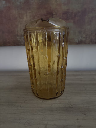 AJ - Anchor Hocking Gold Pitcher MTS