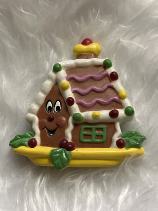 Vtg Avon Gingerbread House Christmas Magnet RSV|128498
