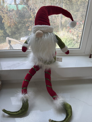 Sitting Plush Gnome Christmas Figure-RSV|126848