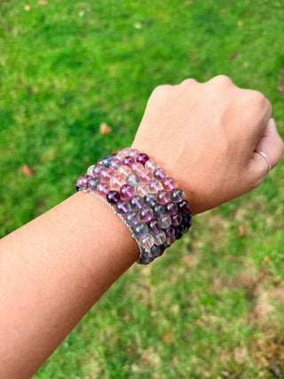Fluorite Bead Bracelet