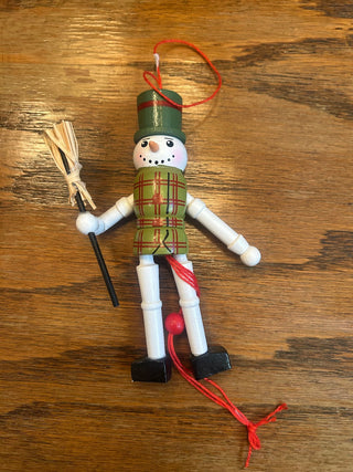 Snowman Pull-Toy Ornament    MTS|128344