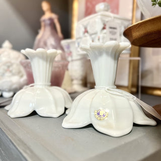 Westmoreland Milk Glass Lotus Votive|103522