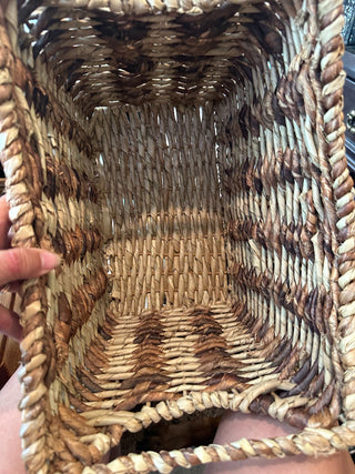 Seagrass Rectangular basket 12"t, 10.5"L, 10.5"W RCD|101966