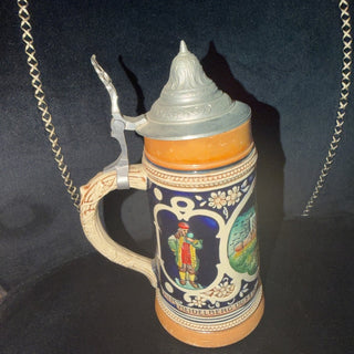 Vintage 11" Wekara Lid German Stoneware Alt Heideberg Bu Feine #2000 E 1 liter #47 VV MTS