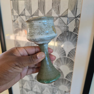 Studio Pottery - Earthenware Goblets - Set of 2