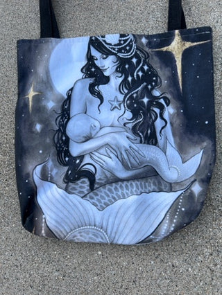 Mermaid Mother Tote Bag 13” x 15”