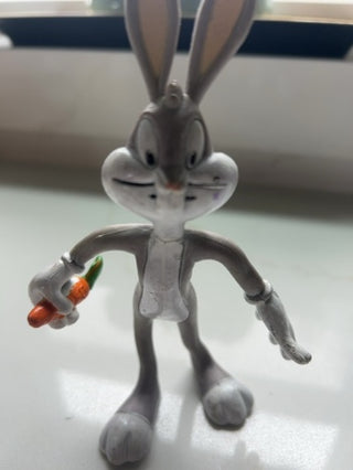 Bendable vintage Looney Tunes Bugs Bunny PVC figurine