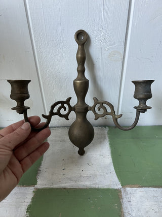VTG Brass Candle Holder made in England F&m|94144