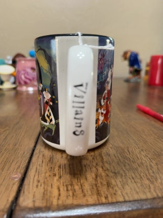 Vintage 1996 Walt Disney World Villains Ceramic Coffee Mug Cup 16 oz HTF RARE