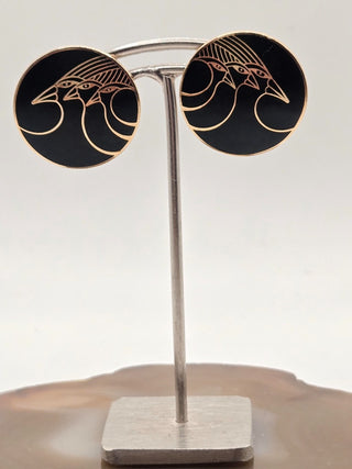 Laurel Burch Earrings "celestial birds" RSV|132441