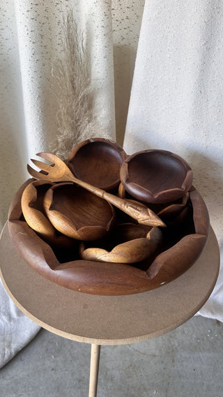 10-pc Wooden Bowl Set|66823