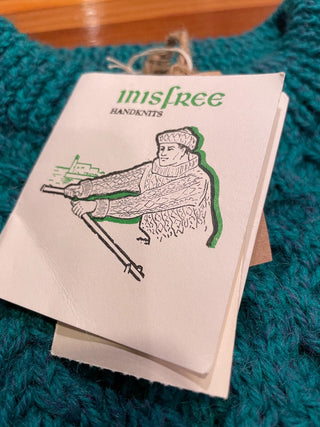 Handmade 100% Wool Green Sweater (Ireland)~MTS|112035