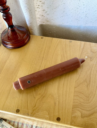 9" Candlestick Orange made in USA (LZD - RSV)|108099