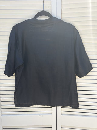 12F Halston III Tie Front Blouse Size S RSV|79619