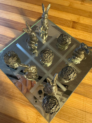 VTG Metzke Pewter Rabbits/Cabbage MTS|115401